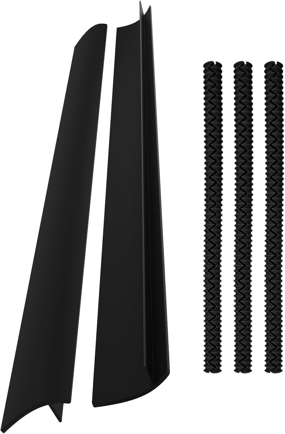 Silicone Oven Guards for Racks (3 Pack) and 30 Inch Silicone Stove Gap Covers (2 Pack), Bundle