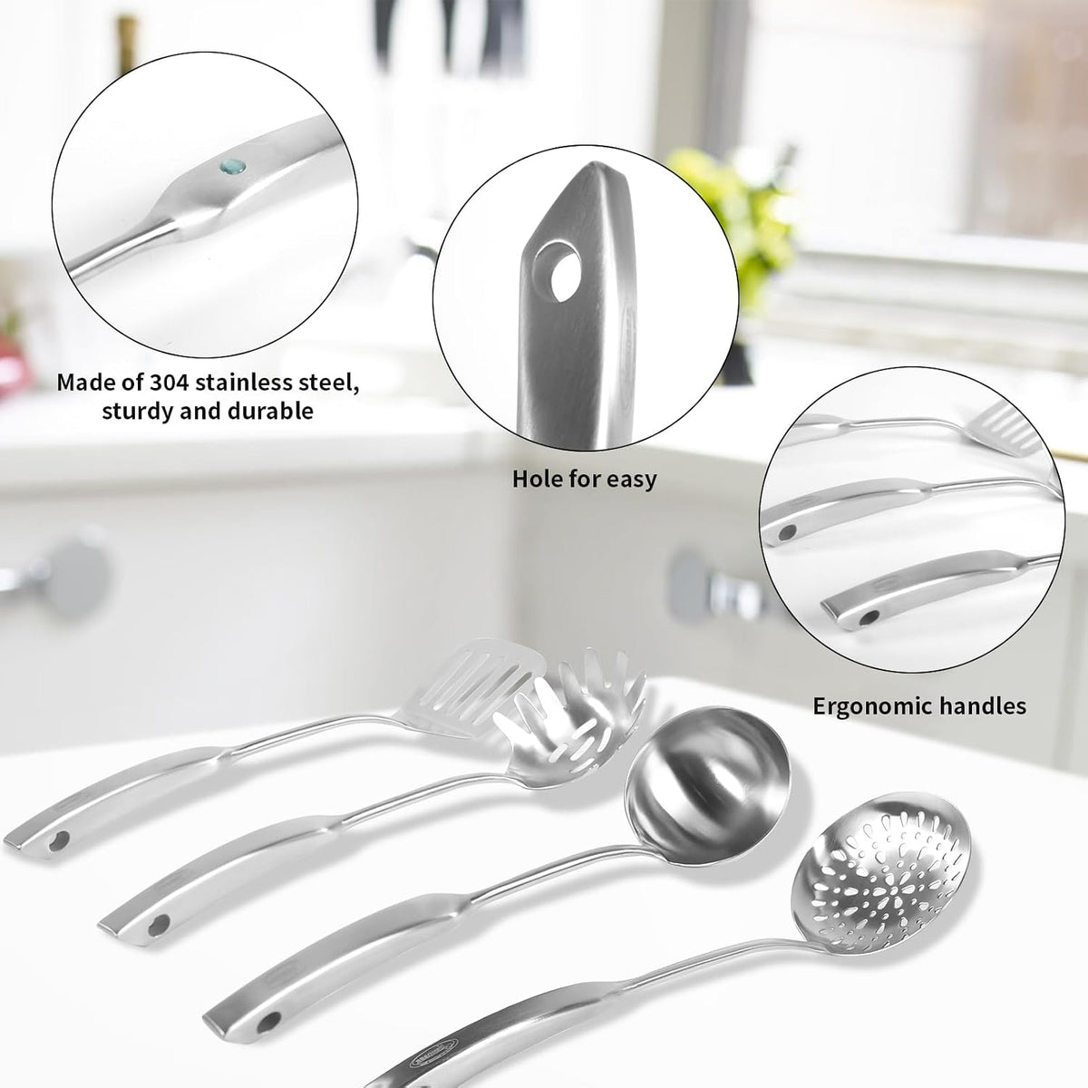 Newness Metal Fish Turner Spatula Stainless Steel for Kitchen Use, Small Griddle Egg Spatula, Flexible, Polished Metal, Corrosion Resistant, Kitchen Slotted Turner with Thin Edge Ideal for Turning,11"