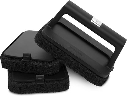 Weber Griddle Cleaning Kit, 8‑Piece – Heavy‑Duty Griddle Scraper, Scour Pads, Cleaning Stones & Easy‑Grip Handles for Deep Flat‑Top Grill Cleaning