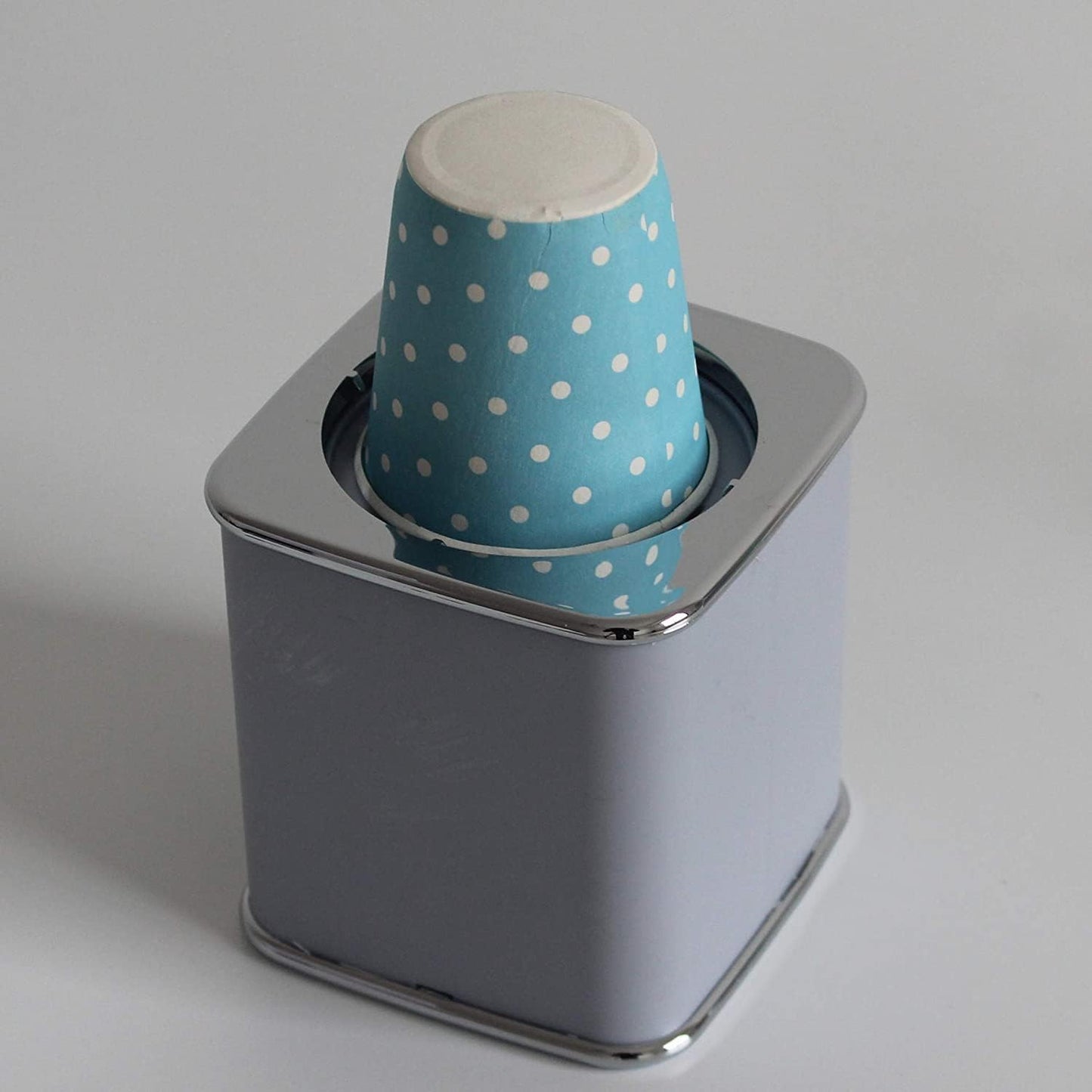 Cup Dispenser, Disposable Paper Cup Dispenser for 3 Ounce or 5 Ounce Bath Cups, with 20 pcs 3 oz Cups Sliver