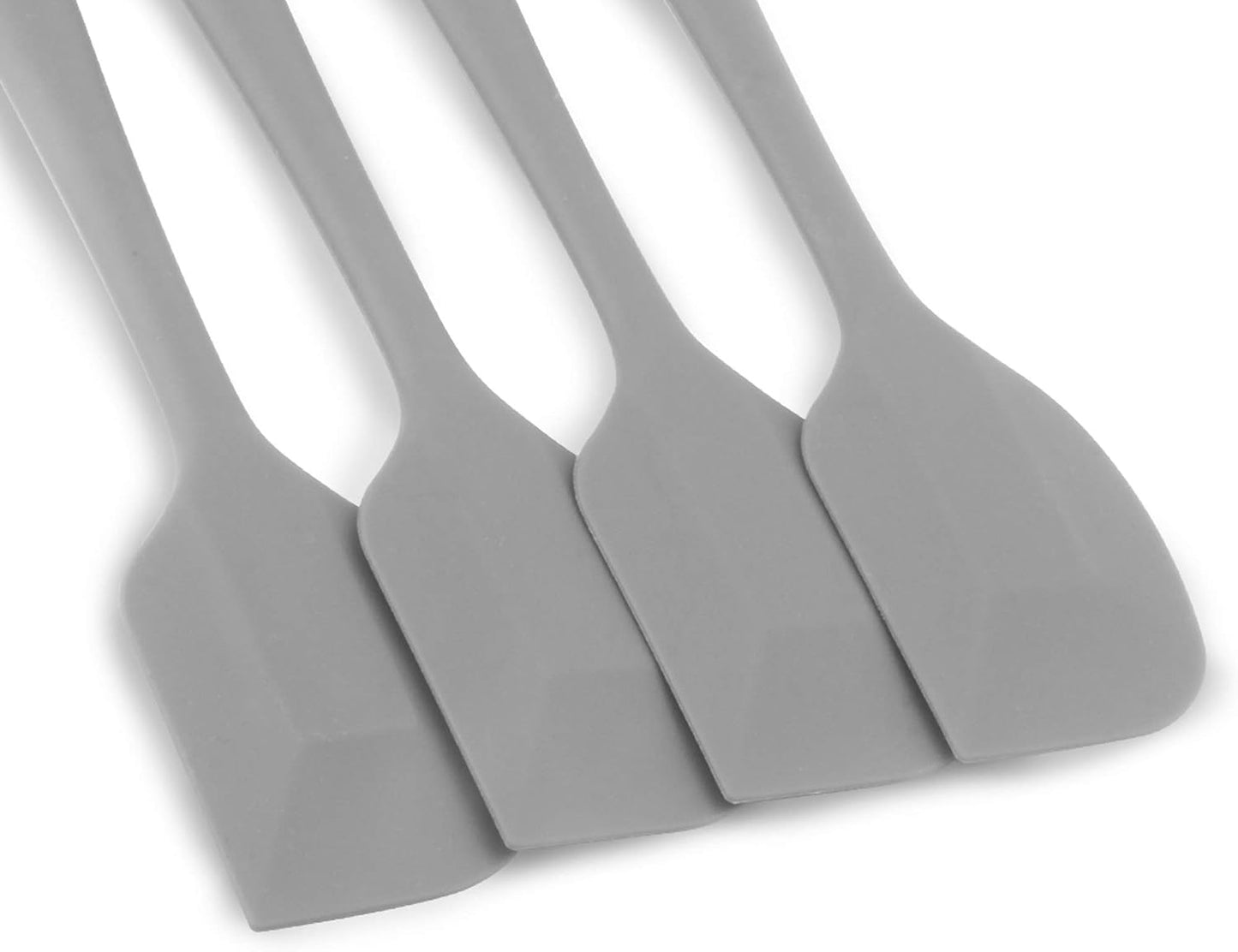 Silicone Spatula 4-piece Set, Heat-Resistant Spatulas, Non-stick Rubber Spatulas with Stainless Steel Core