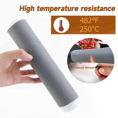 3 Pcs Silicone Pot Handle Cover Heat Resistant, Cast Iron Handle Cover Retractable Silicone Pot Handle Sleeve for Cast Iron Frying Pan Handle Holder (1.6 x 7.5 Inch, L), Gray