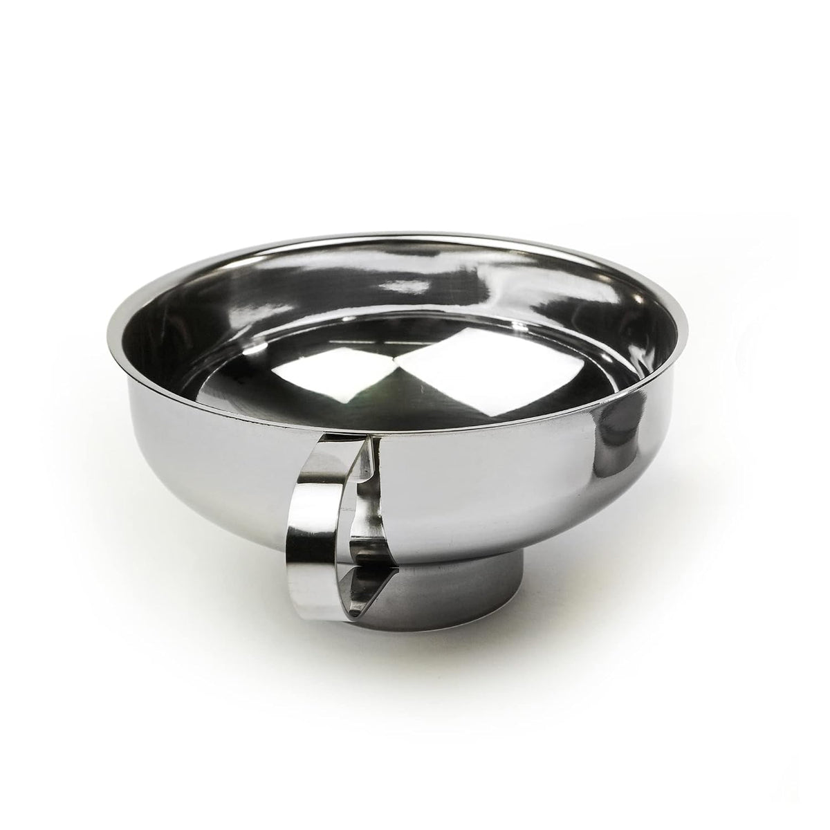 RSVP International Endurance Canning Collection Non-Reactive 18/8 Stainless Steel, Dishwasher Safe, Funnel, Wide Mouth, 2-3/4"