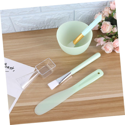 5pcs Diy Face Mask Kit Facial Mask Mixing Bowls Silicone Bowl Set Facial Stick Tool for Makeup