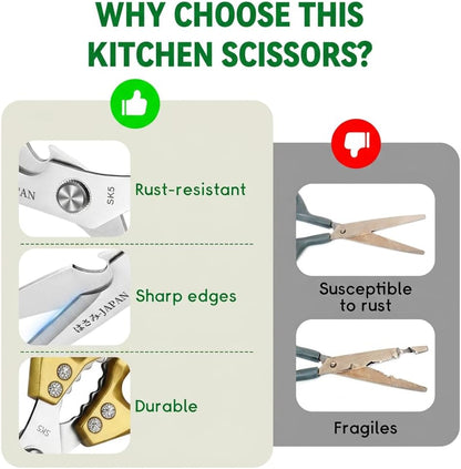 Kitchen Scissors for Food All Purpose Cooking Shears for Meat