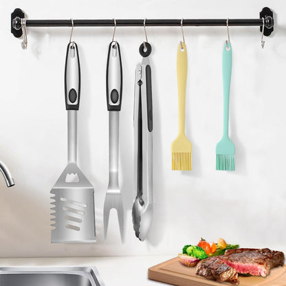 BBQ Grilling Tools Set,Stainless Steel Grilling Accessories Kit for Men Gift,13pc BBQ Grill Utensils Gift Kit with Portable Carry Bag BBQ Tools Grill Tools Set for Backyard Outdoor Grill Cooking