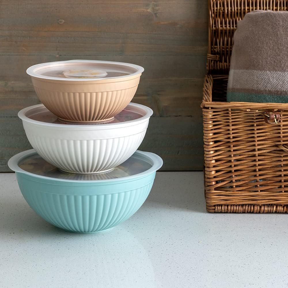 Nordic Ware Mini Prep and Serve Mixing Bowls Set, 4-Piece, Earth-Tones