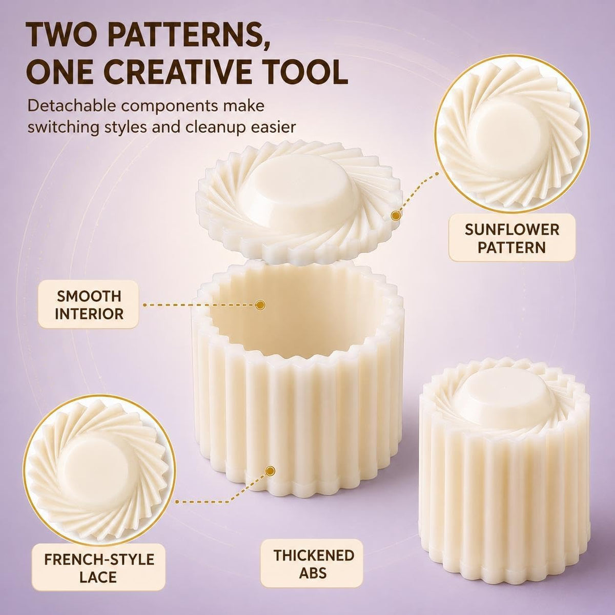 Cookie Press Mold Creative Double Ended Pastry Mold for DIY Pastry Mooncake