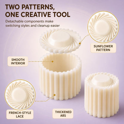 Cookie Press Mold Creative Double Ended Pastry Mold for DIY Pastry Mooncake