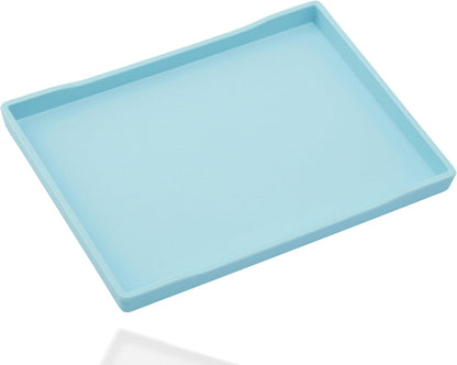White Serving Tray (13.5 x 9.6 inch) for Serving Accessory, Elegant & Stackable Plastic Tray for Spa, Coffee, Drinks, Tea, Bar, Party, Seasoning, Perfume and Display Use.