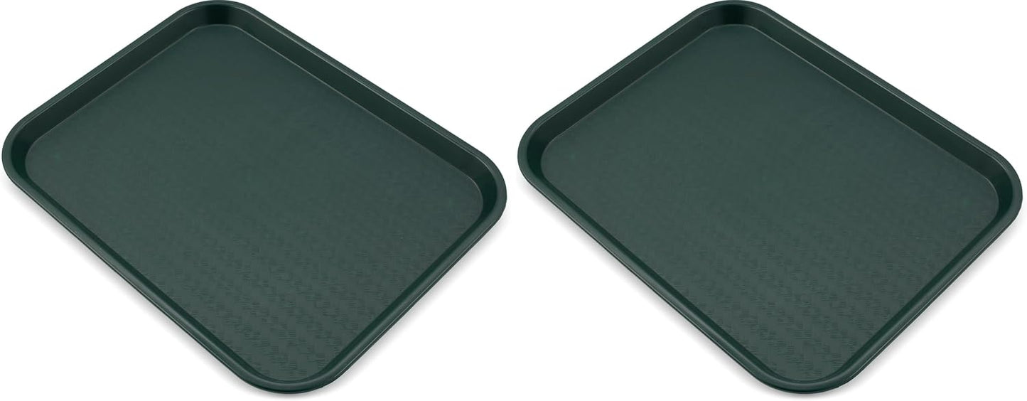 Carlisle FoodService Products Café Cafeteria Tray, Fast Food Tray for Restaurant or Commercial Use, 14" x 18", 1 Count, Black