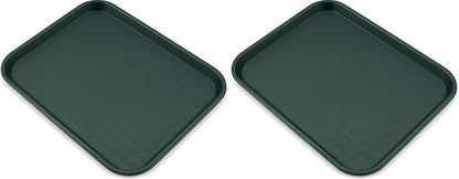 Carlisle FoodService Products Café Cafeteria Tray, Fast Food Tray for Restaurant or Commercial Use, 14" x 18", 1 Count, Black