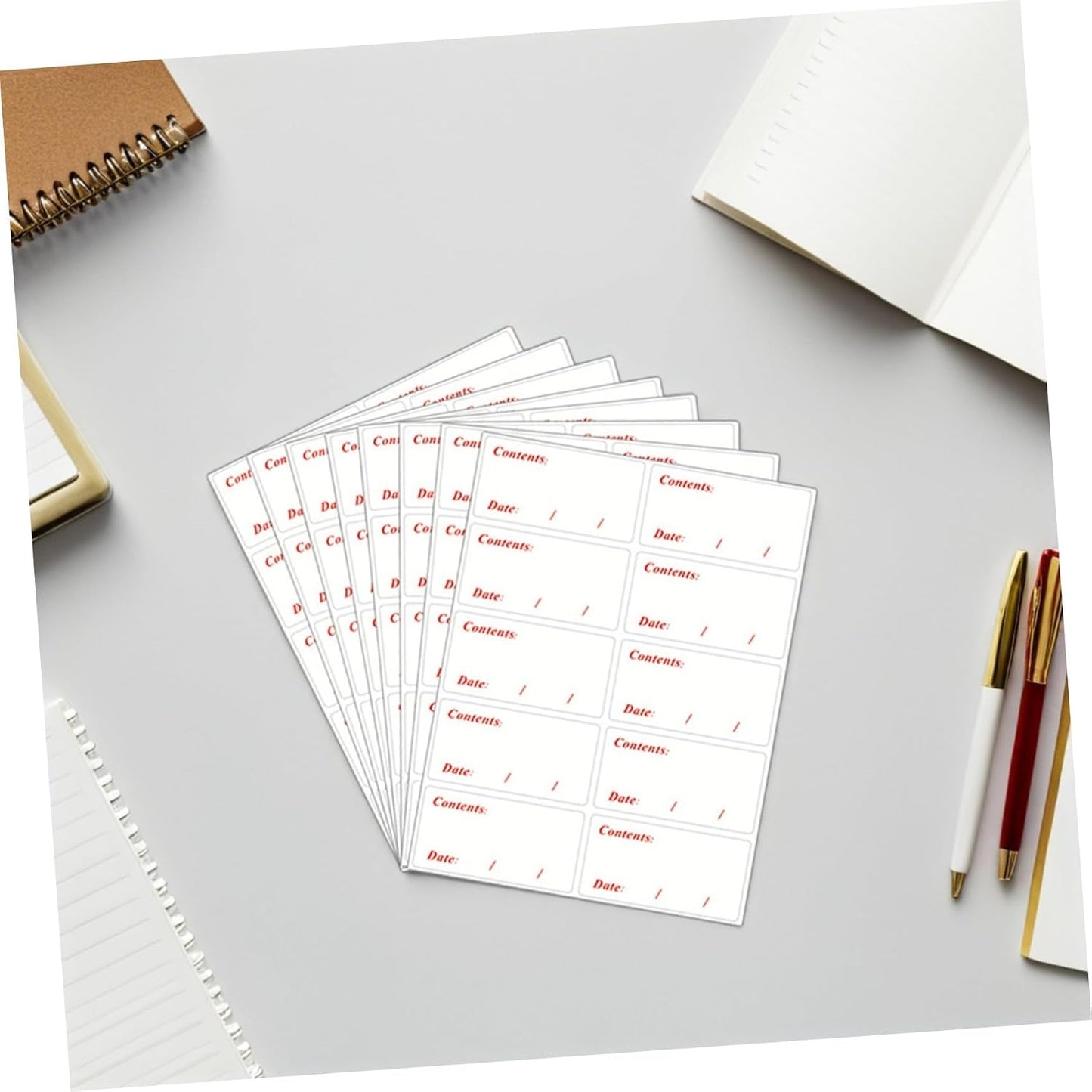 Kichvoe Waterproof Food Date Stickers and Freezer Labels 400pcs Removable PVC Food Storage Labels for Refrigerator and Kitchen Organization for Meal Prep and Restaurant Use