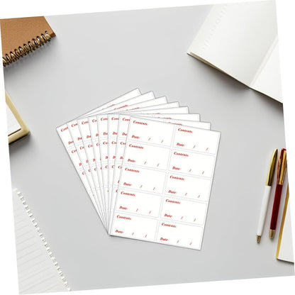 Kichvoe Waterproof Food Date Stickers and Freezer Labels 400pcs Removable PVC Food Storage Labels for Refrigerator and Kitchen Organization for Meal Prep and Restaurant Use
