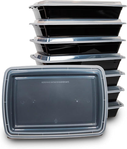[50 sets Rectangle 58oz Meal Prep Containers with lids Microwavable Food Container Plastic BPA Free Rectangle
