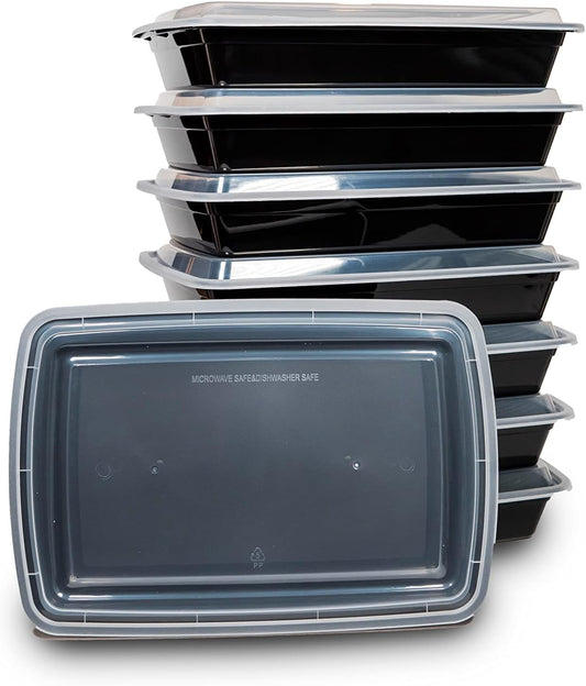 [50 sets Rectangle 58oz Meal Prep Containers with lids Microwavable Food Container Plastic BPA Free Rectangle