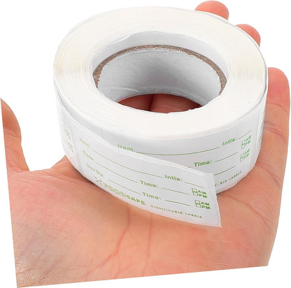 Date Stickers for Food Storage of Removable Labels for Refrigeration Easy Application and Removal for Organizing Kitchen and Pantry Items
