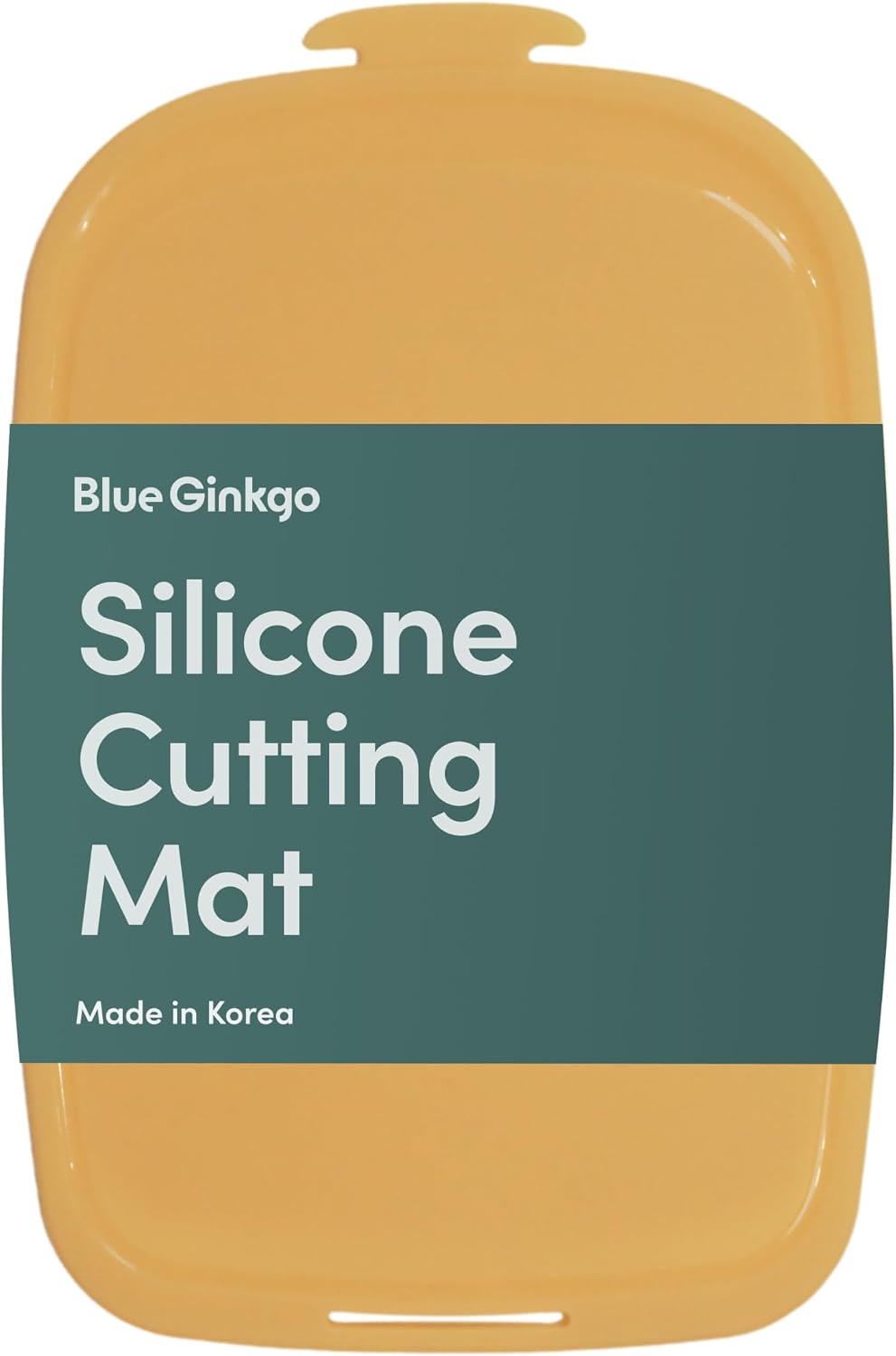 Blue Ginkgo Silicone Cutting Boards – Set of 3 (Small, Medium, Large) – Double-Sided, Thick, Flexible, Non-Slip, BPA Free – Juice Grooves, Dishwasher Safe (Made in Korea, Grey)