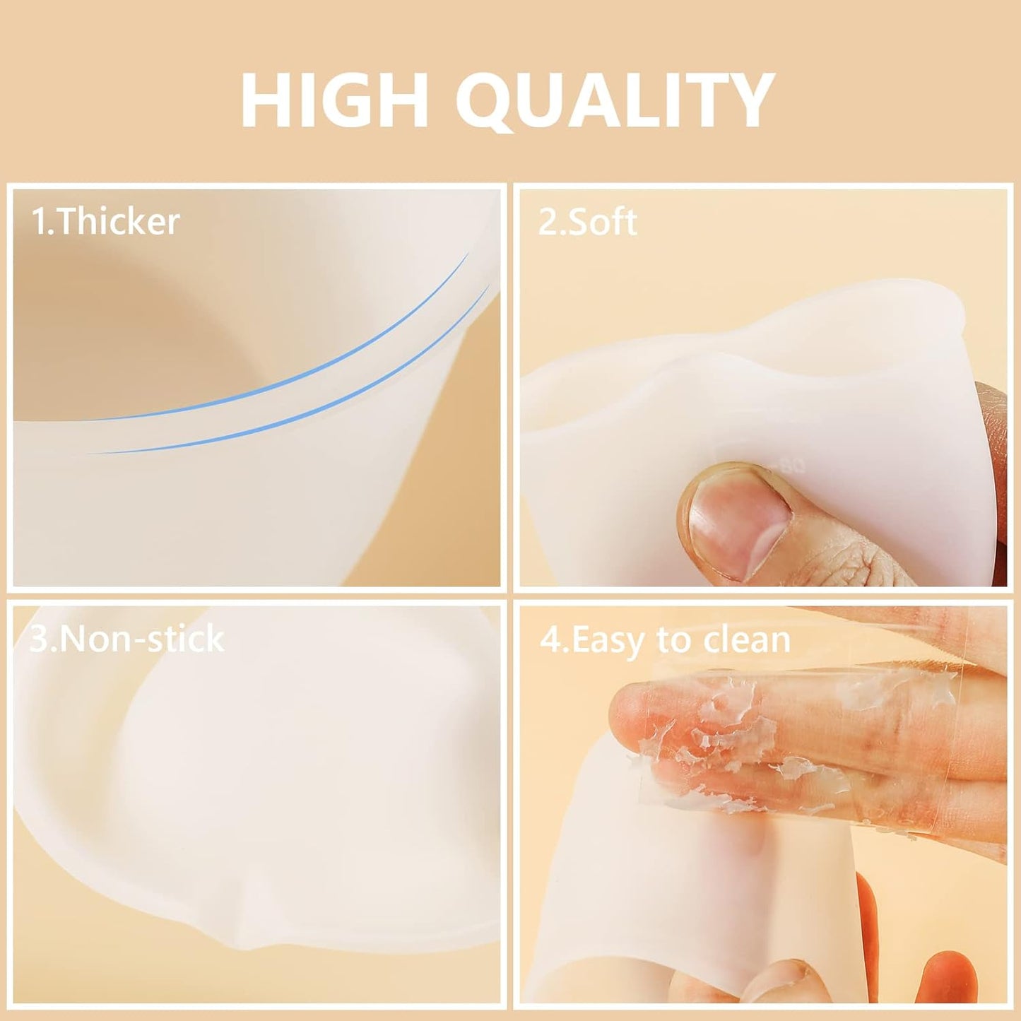 KISREL Silicone Measuring Cups for Resin, Resin Supplies with 600&100ml Cups, Resin Mixing Cups, Silicone Stir Sticks, Epoxy Mixing Cup