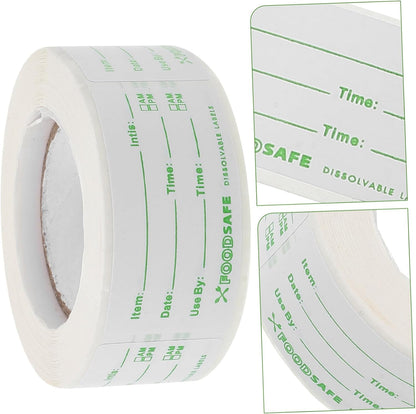 KICHOUSE Food Storage Date Labels Stickers Removable Expiration Stickers for Fridge Containers Self-Adhesive Kitchen Labels for Safe Food Organization