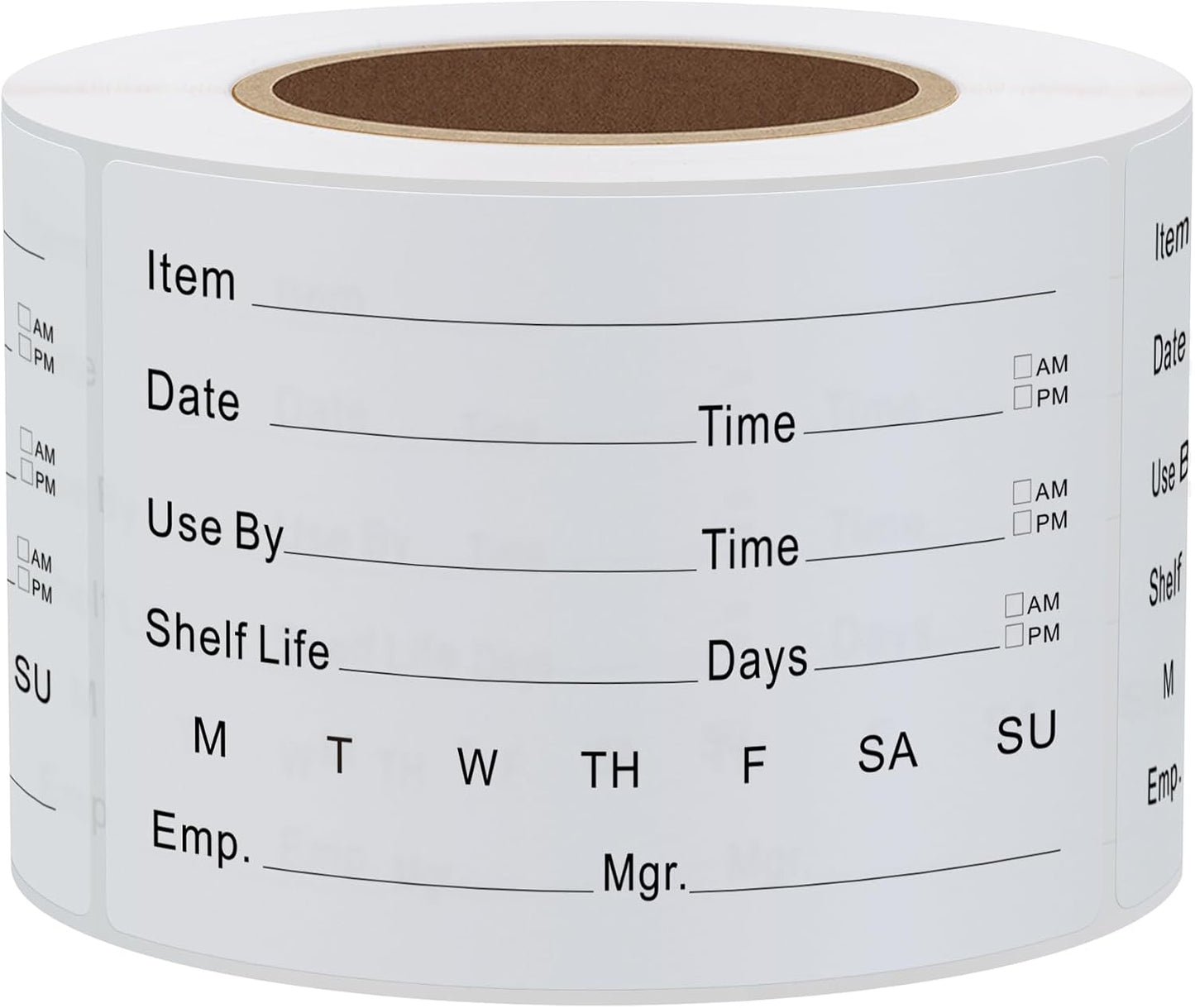 Hybsk 2 x 3 Inch Removable Freezer Food Labels for Reusable Containers- Easy Clean Leaves No Residue Food Storage Freezer 300 Stickers (Type 1)