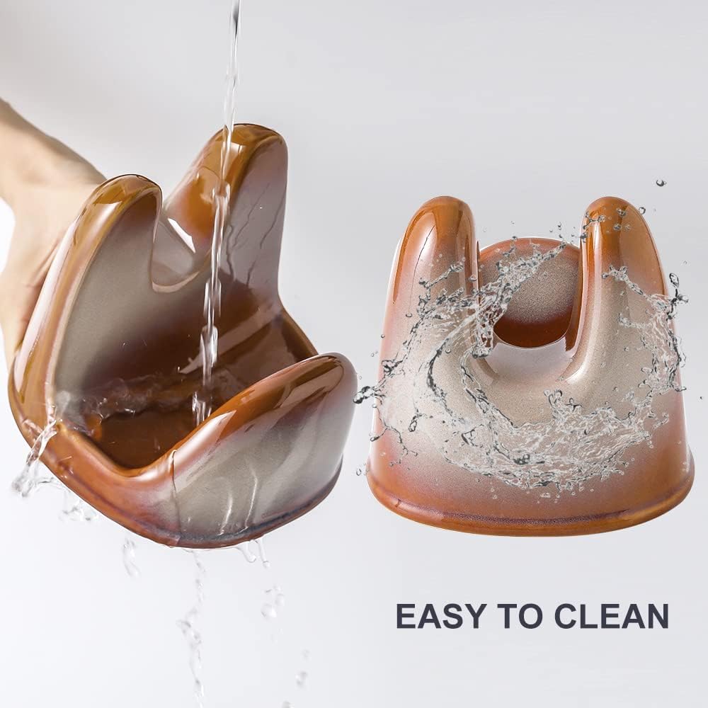 Nihow Ceramic Pot Lid Holder While Cooking for Kitchen Counter/Stove Top