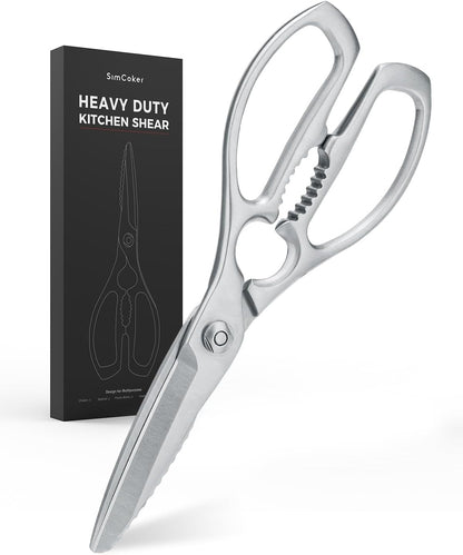 Kitchen Scissors, Forged Stainless Steel Heavy Duty Kitchen Shears, Dishwasher Safe Cooking Scissors for Meat, Poultry & Vegetables