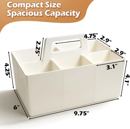 Silverware Caddy with Handle, Utensil Holder Organizer for Kitchen, Office, Bathroom