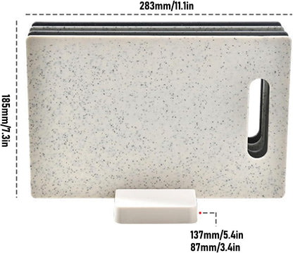 4PCS Cutting Mats with Anti Slip Base, Flexible Plastic Cutting Board for Kitchen, Colorful Extra Thick Chopping Mats Boards for Meat Veggies, 11.1x7.3x0.1in