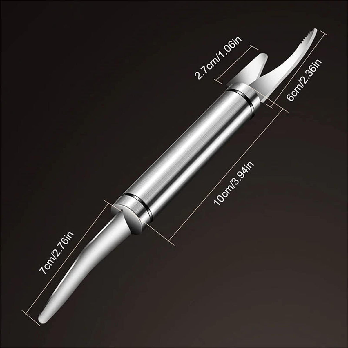 Shrimp Deveining Tool, 2025 New 5 in 1 Multifunctional Shrimp Line Fish Maw Knife with Cleaning Cloth, 304 Stainless Steel Shrimp Peeler, Fish Scale Remover, Kitchen Fish and Shrimp