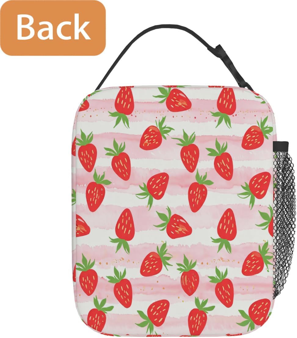 Rainbow Leopard Lunch Box Thermal Cooler Bento Tote Bags Portable Insulated Lunch Bag for Girls Teens, Kids Lunch Bags for School Beach Picnic Travel