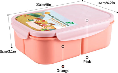 MISS BIG® Bento Box,Bento Box Adult,Lunch Box,Leak Proof Lunch Containers,No BPAs and No Chemical Dyes Bento Lunch Box,Dishwasher and Microwave Safe Lunch Containers for Adults(1900ml Gray)
