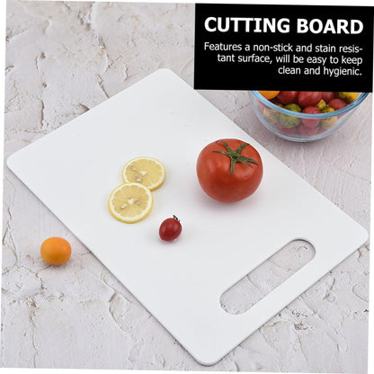 Healifty Plastic Cutting Board Mat Non Slip Chopping Board for Kitchen Easy to Clean for Fruits Meat Vegetables and Fish Food Design for Home Restaurant and Hotel Use