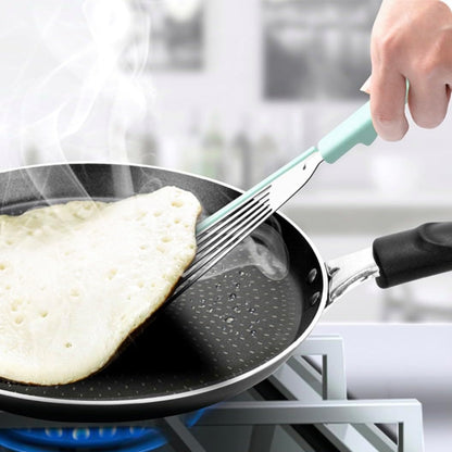 Nonstick Fish Spatula With Silicone Edge, FENGCHEN Silicone Fish Spatula, Heat-Resistant Fish Turner Spatula,Fish Spatulas For Cooking, For Scrapping, Flipping, Frying, Turning Foods (Silver)