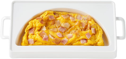 EliteVibe Ceramic Microwave Omelet Maker, BPA-Free Egg Cooker