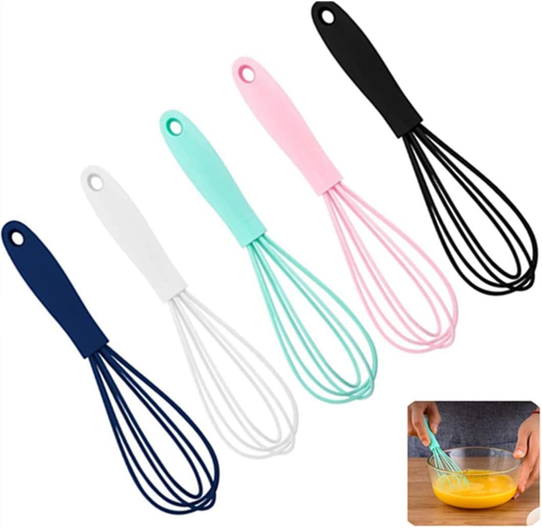 Silicone Whisk Colorful Kitchen Mini Silicone Whisks