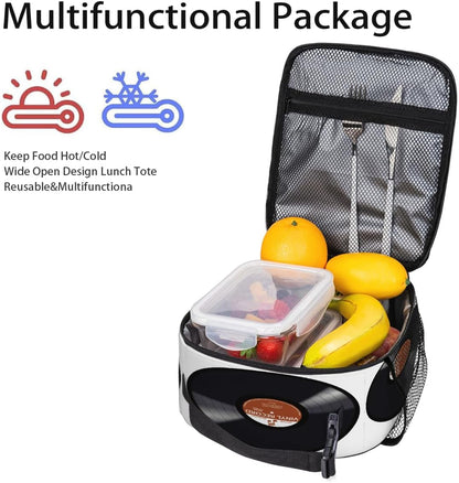 Rainbow Leopard Lunch Box Thermal Cooler Bento Tote Bags Portable Insulated Lunch Bag for Girls Teens, Kids Lunch Bags for School Beach Picnic Travel