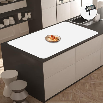 Super Large Silicone Mat, 120"x24" Silicone Mats for Kitchen Counter, Non-slip Heat Resistant Mat,Thicken Kitchen Counter Mat, Waterproof Countertop Protector for Craft (Black)