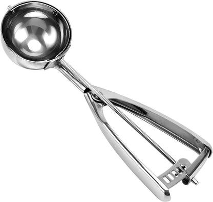 Saebye 4 oz Scoop, Large Ice Cream Scoop with Trigger, #8 Cookie Scoop,