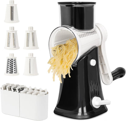 X Home Rotary Cheese Grater, Blue, for Kitchen