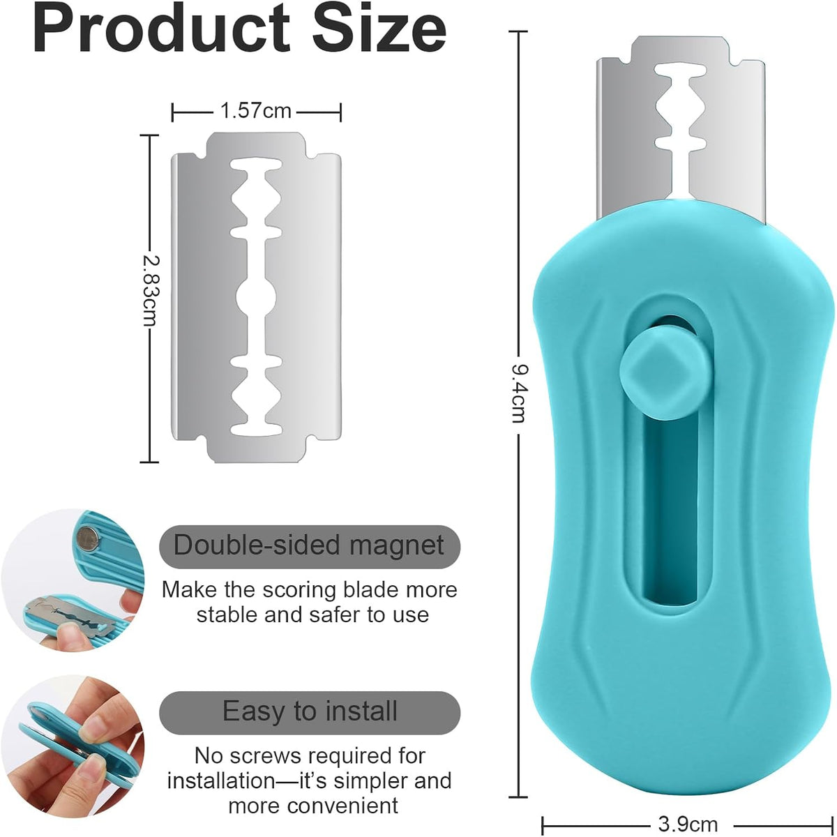 Herda Bread Lame Dough Scoring Tool, Retractable Magnetic Design