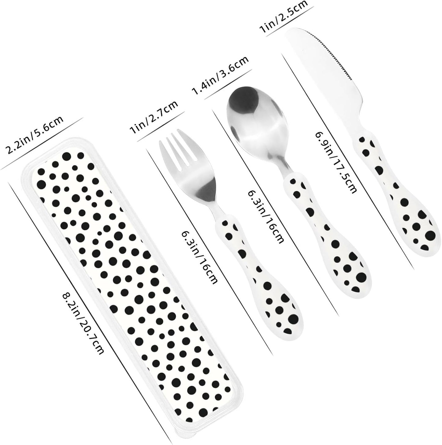 3-Piece Kids Silverware Set With Storage Case, Stainless Steel Reusable Children Safe Knife Spoon Fork Set Yellow Sunflowers Children Flatware Set For Kids Lunch Box