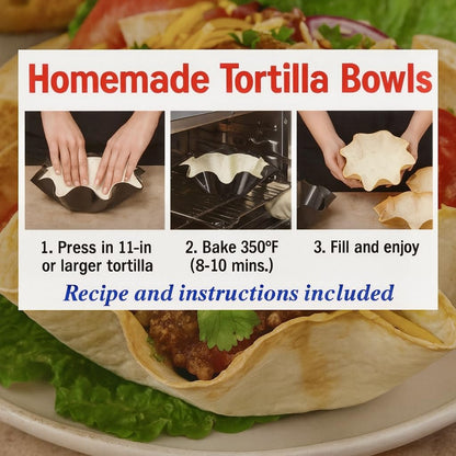 HIC Kitchen Taco Holder Stands, Stainless Steel, Set of 2