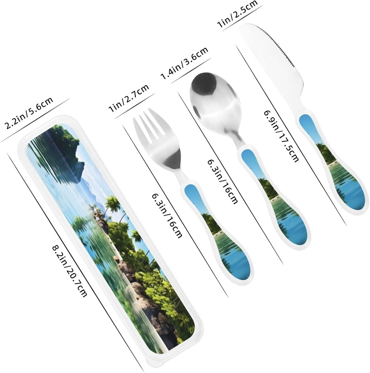 3-Piece Kids Silverware Set With Storage Case, Stainless Steel Reusable Children Safe Knife Spoon Fork Set Animal Cartoon Owls Cute Children Flatware Set For Kids Lunch Box
