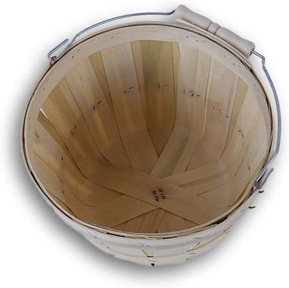 Wood Produce Basket. 1/2 peck basket. 1pk