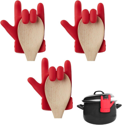 BeyondNice Silicone Snap Lid Pot Lid Lifter - Finger-Shaped, Unique, Spill-Proof & Steam Release - Kitchen Tool & Accessory (1)