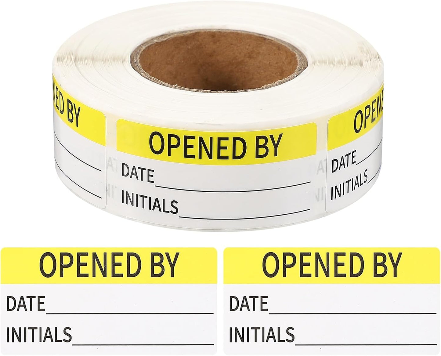 PATIKIL 500 Pcs Expired Date Label Stickers Roll, 2 x 1 Inch Removable Inventory Labels Adhesive Food Sticker Roll for Marking Organizing Inventory and Food Container, White and Black