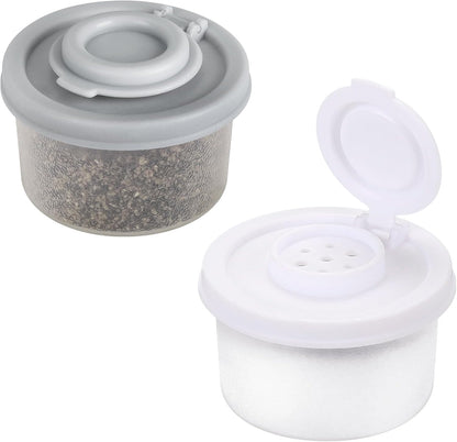 Accmor Salt and Pepper Shakers, Mini Salt Shaker to go Moisture Proof Salt Pepper Shakers Spice Container Dispenser for Camping Picnic Lunch Boxes Travel Kitchen