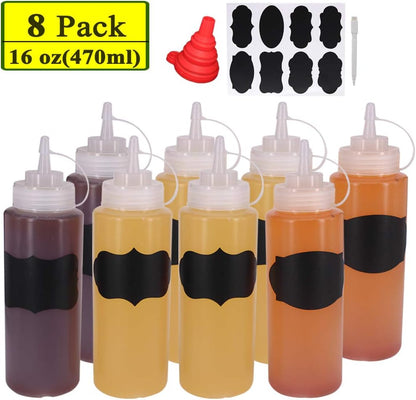 32 oz / 1000 ml Plastic Squeeze Bottles 3-Hole