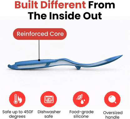 Salbree Seamless Silicone Spatula Spoon Multifunction Scoop Kitchen Spoon